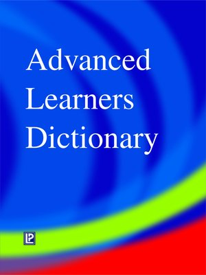 cover image of Advanced Learners Dictionary